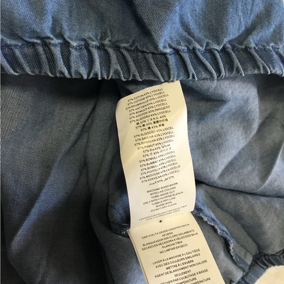 Michael Michael Kors off the shoulder denim ruffle top size large new with tag - Picture 10 of 10